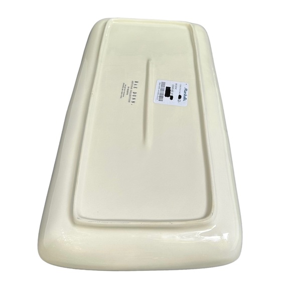 Rae Dunn Christmas Platter NAUGHTY & NICE White Black Long Letters NWT 2017 OG - Picture 11 of 16